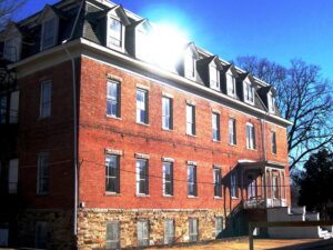 An exterior view of the Arkansas Baptist College.