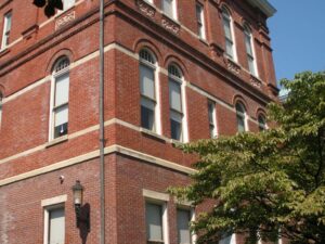 Restored windows installed on the Knox County Courthouse.