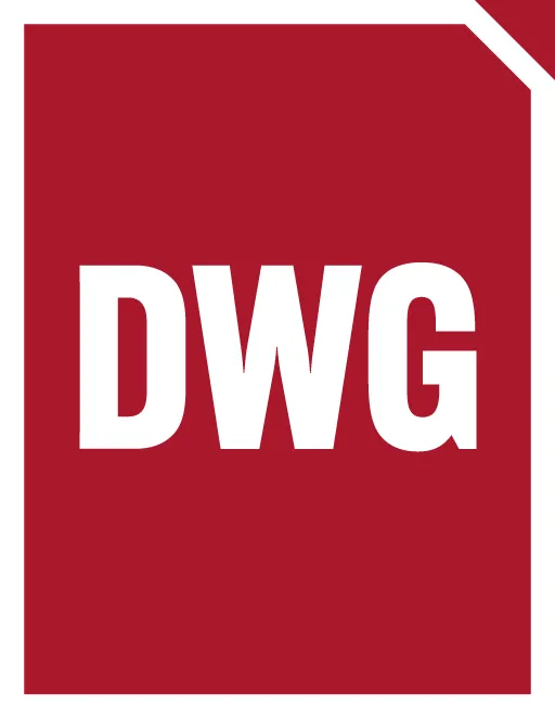An icon depicting the DWG file extension.