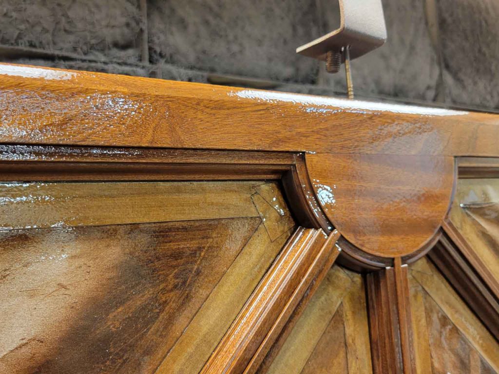 Woodwork detail from the Saline County Courthouse.