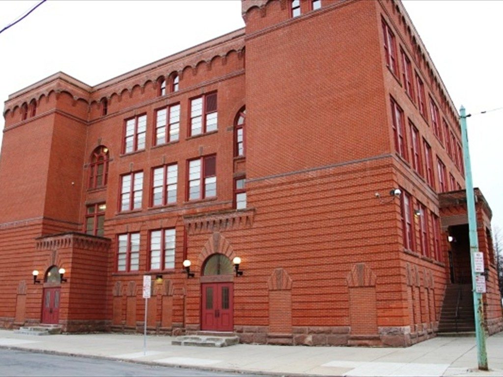 An exterior view of The Academy School.