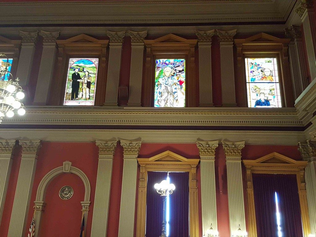 Stained glass windows in the Colorado State Capitol