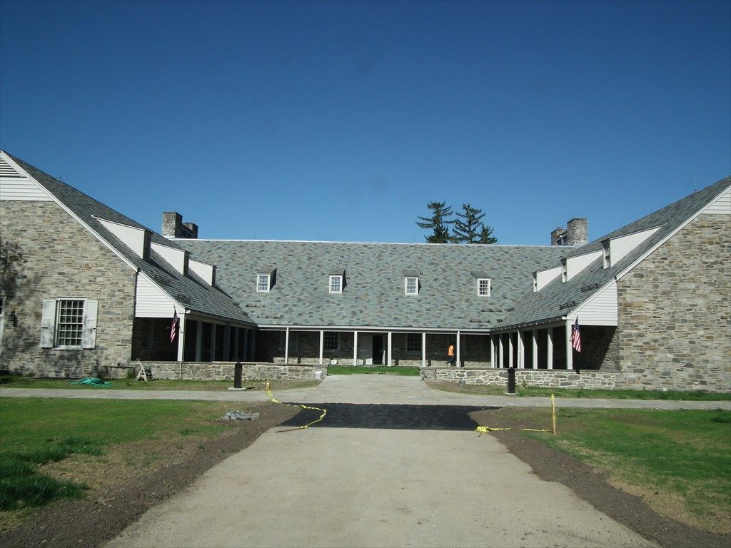 The exterior of the Franklin D. Roosevelt Presidential Library and Museum.