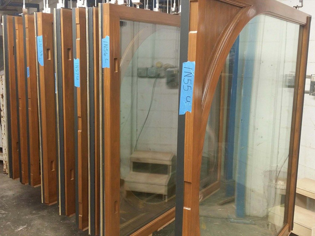Finished windows ready for installation.