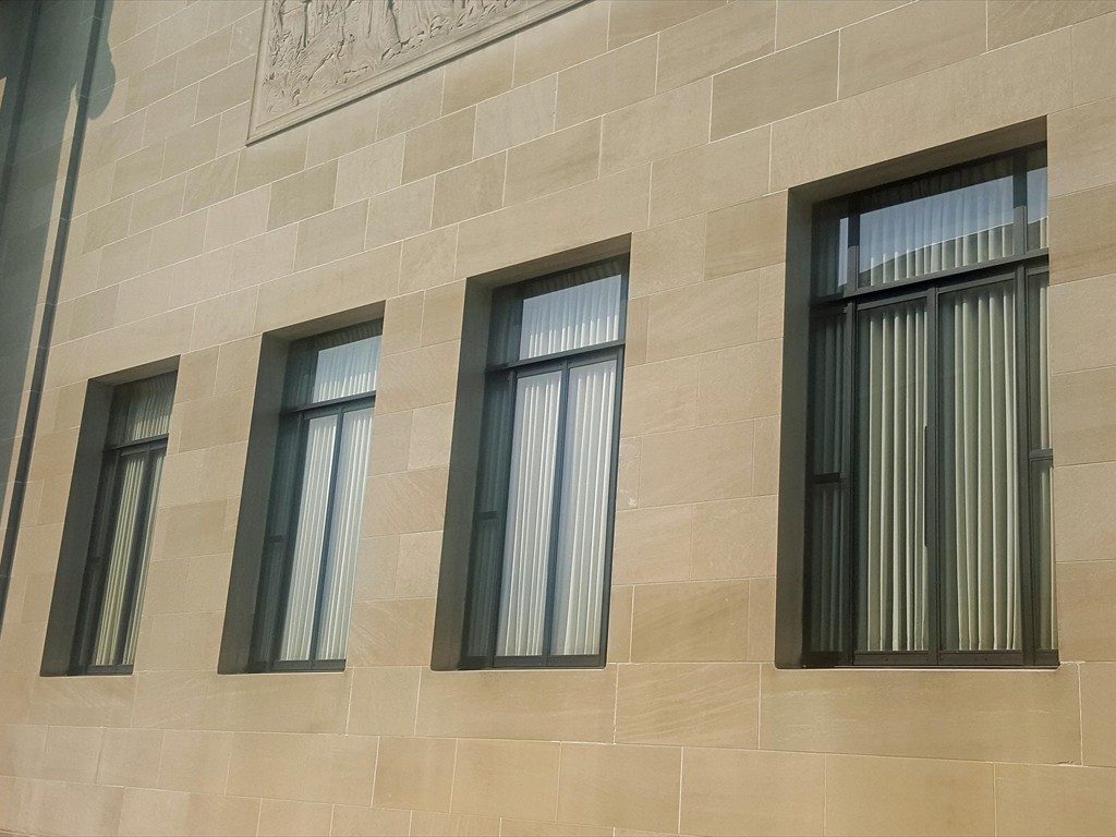 Windows installed on the Nelson-Atkins Museum of Art.