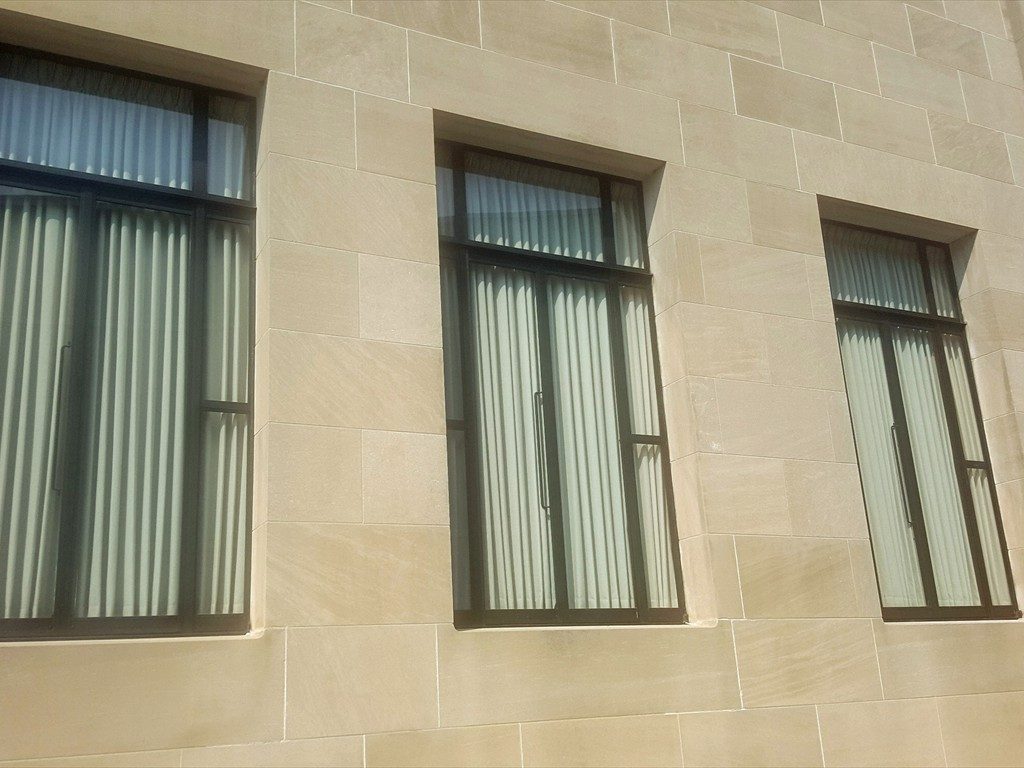 Windows installed on the Nelson-Atkins Museum of Art.