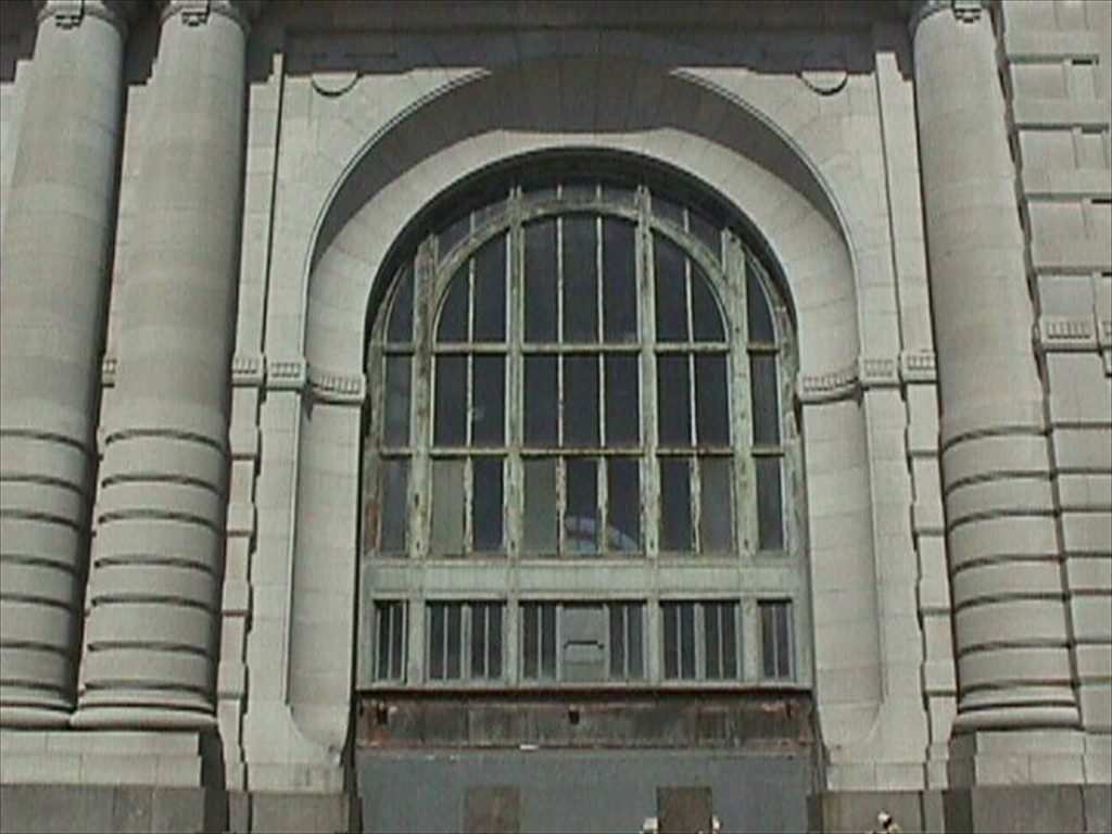An old window in Kansas City's Union Station