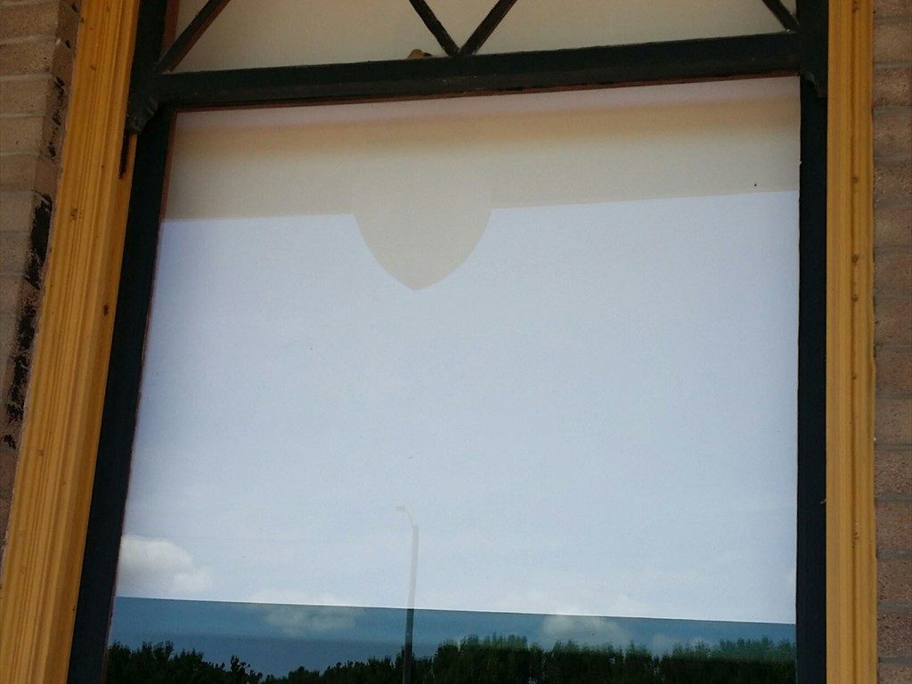 Detail of a window on the Union Pacific Depot.