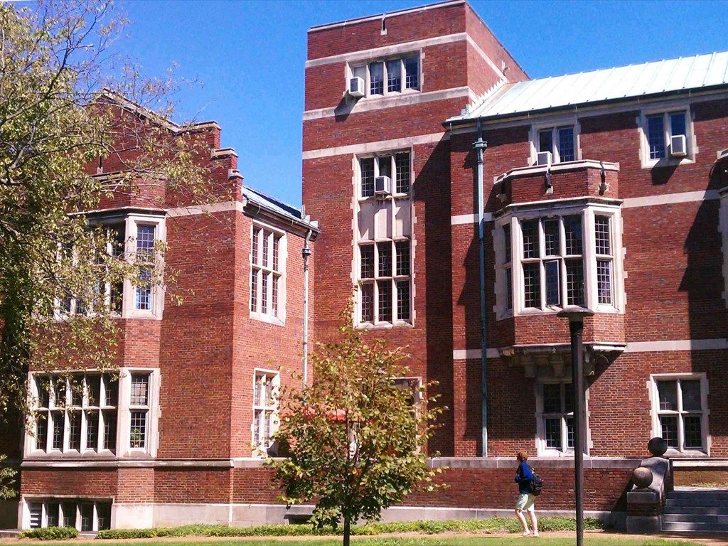 An exterior view of the Vanderbilt University Alumni Hall.